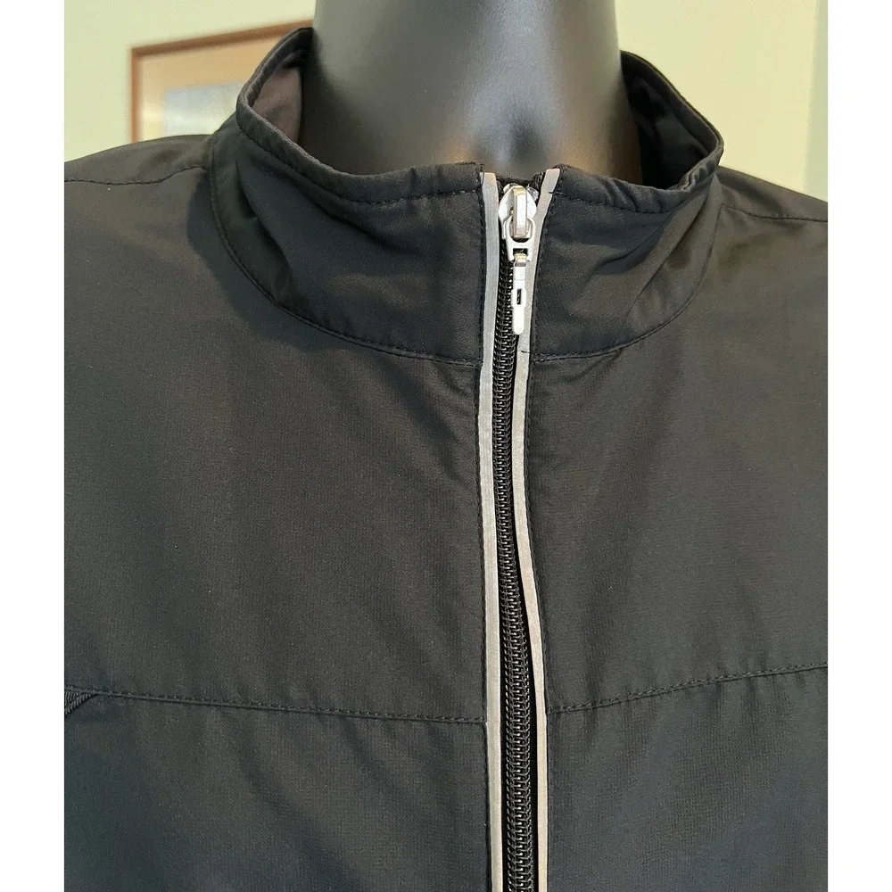 Tek Gear Womens XL Black Full Zip Performance Track Jacket Windbreaker